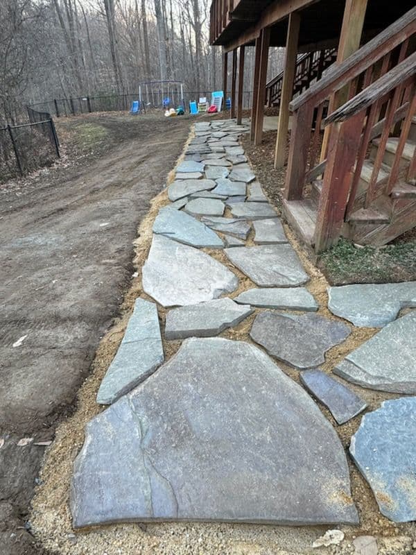 Stone Walkway Installation image