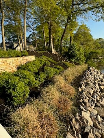 Gallery photos for Transformative Waterfront Landscaping in Huntingtown: Image #1
